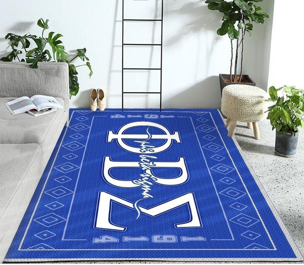 Fraternity Area Rug – Phi Beta Sigma Greek Letter 1914 Area Rug