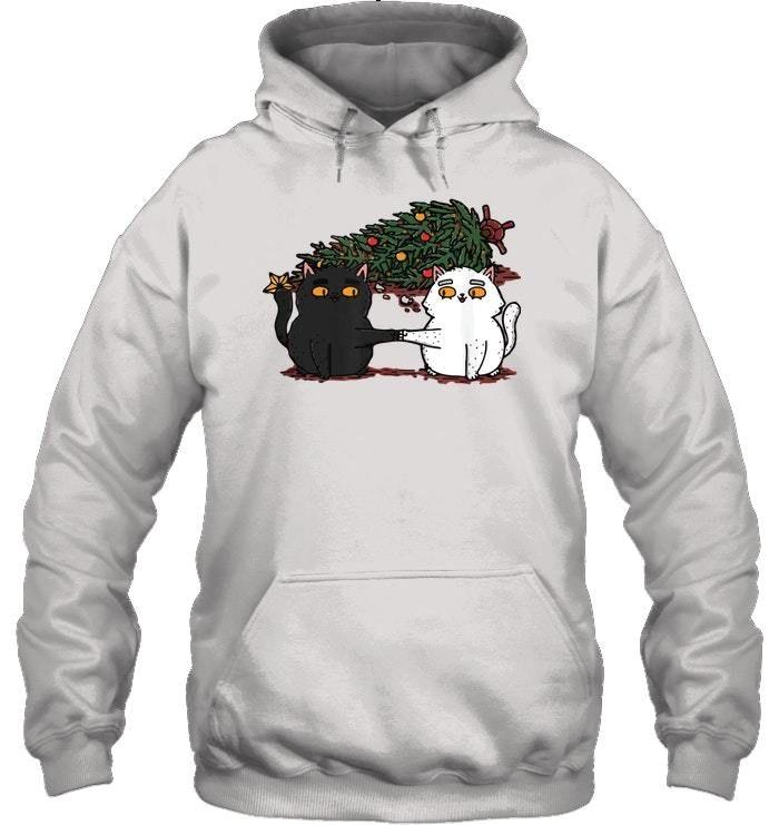 Christmas Cat Cute Shirt Hoodie