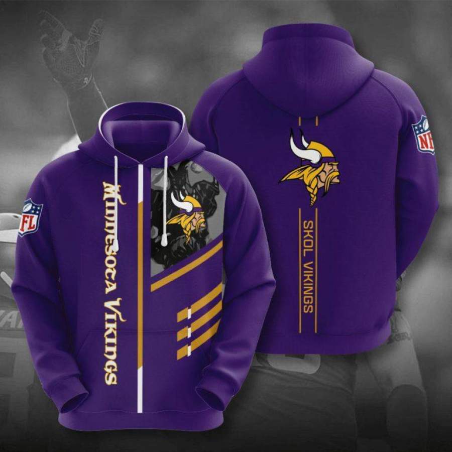 Minnesota Vikings Hoodie 3D Style2928 All Over Printed