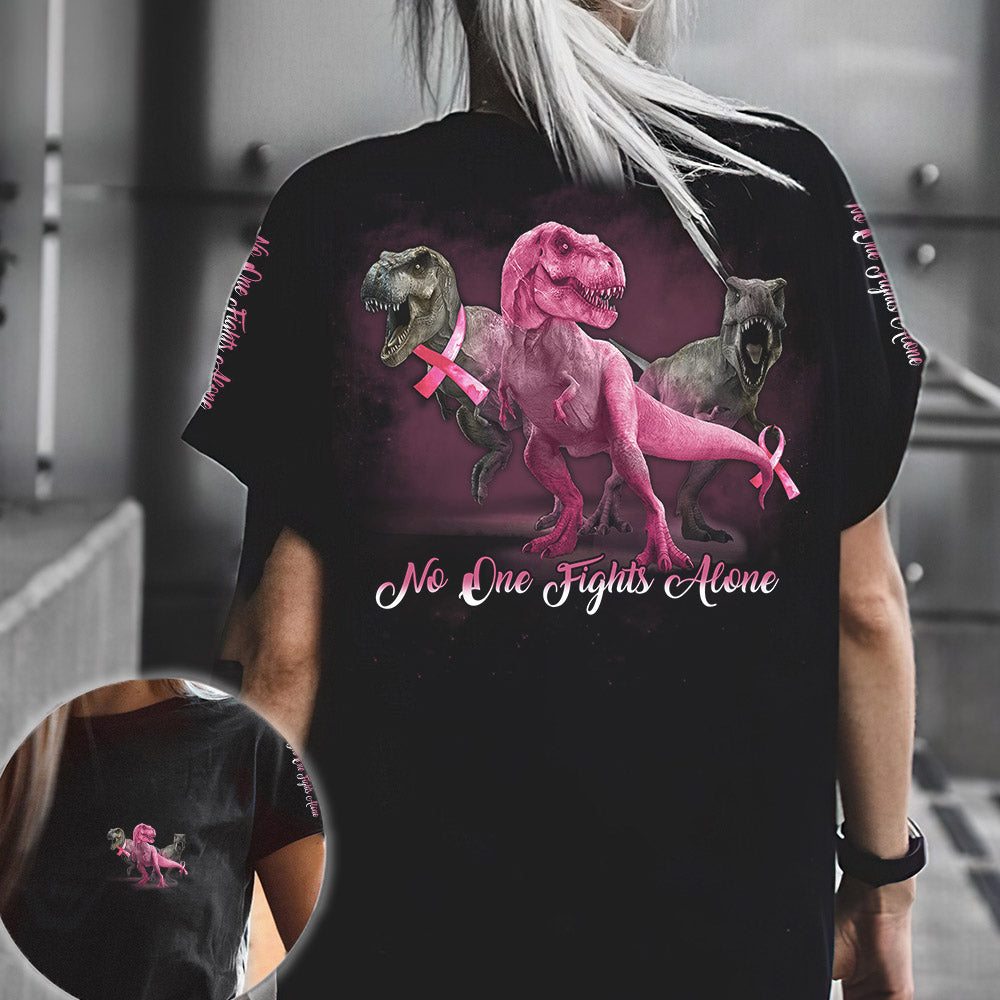 No One Fights Alone T-rex All Over Print – Tltm0406211