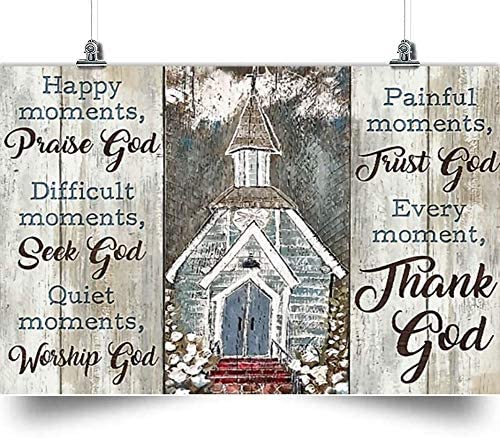 God Horizontal Poster-Thanks God- Home Decoration Poster, Wall Poster, Home And Room Decoration, Gifts For Friends And Relatives, Souvenirs.