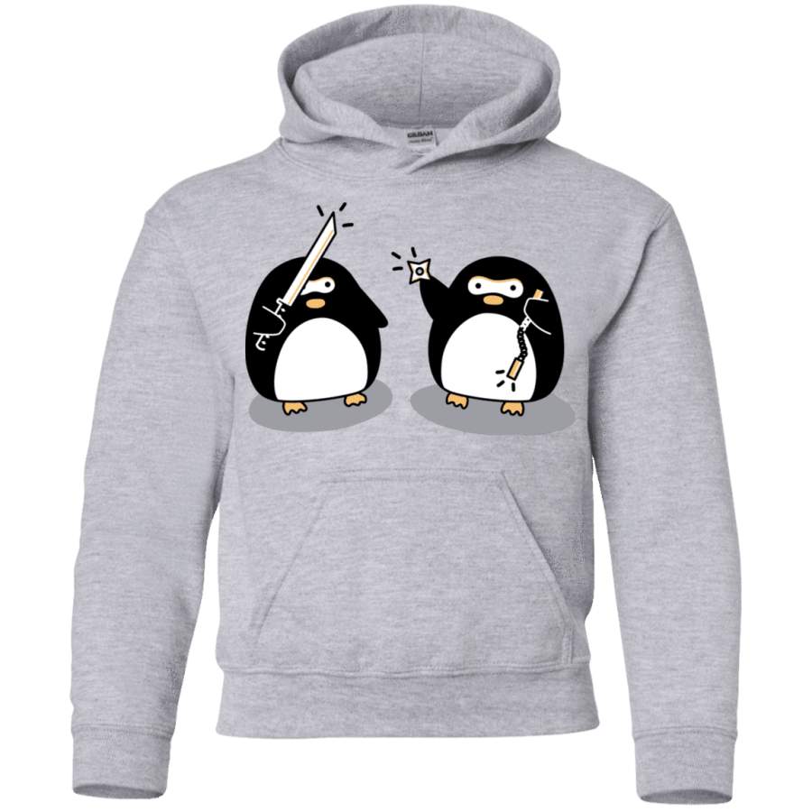 Cute Ninja Penguins Youth Hoodie