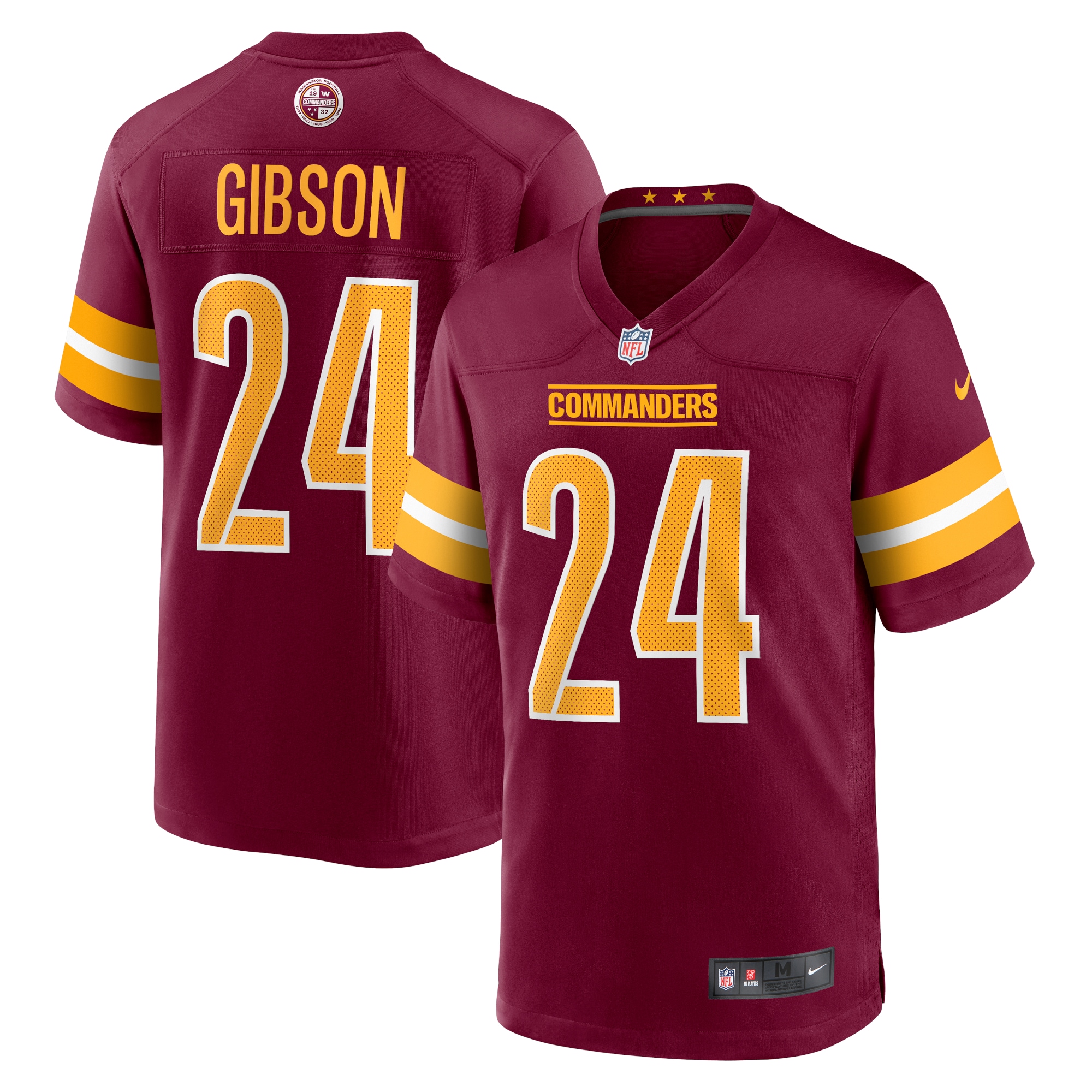 Youth Washington Commanders Antonio Gibson Burgundy Game Jersey