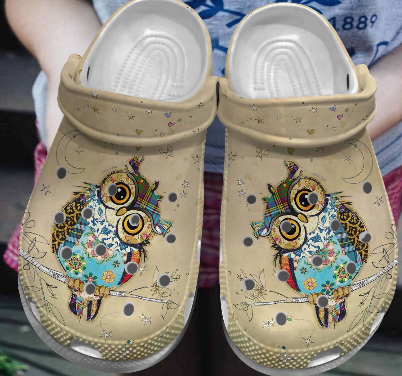 Owl Personalized Clog, Custom Name, Text, Color, Number Fashion Style For Women, Men, Kid, Print 3D Curious Owl