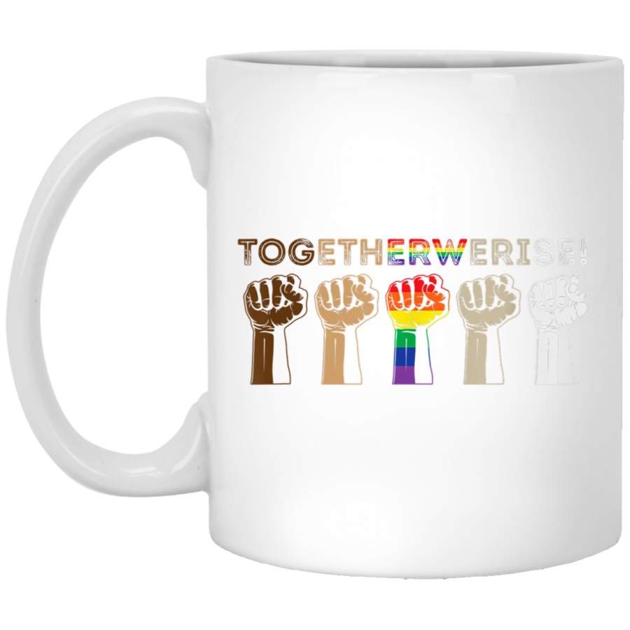 Together We Rise – Black Lives Matter White Mugs