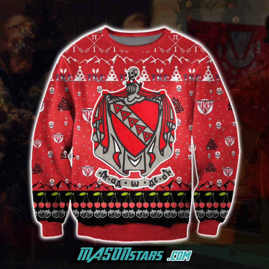 TAU KAPPA EPSILON 3D ALL OVER PRINT UGLY CHRISTMAS SWEATER