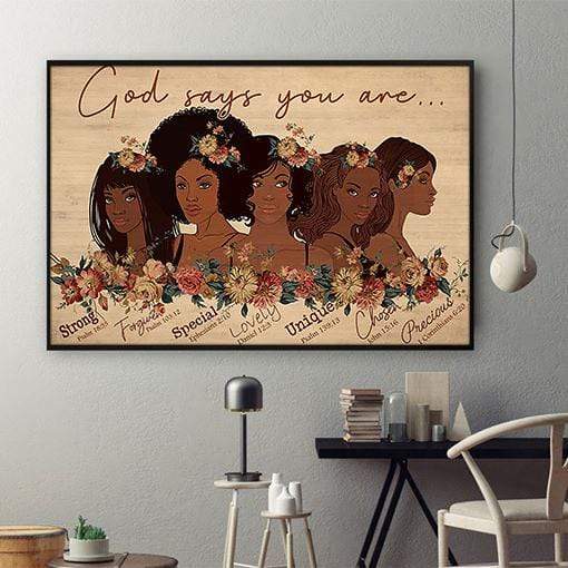 Black African American Custom Canvas Prints Trendy African Canvas Prints Black Girl Magic Black Men Digital Stunning  Home Decor Canvas