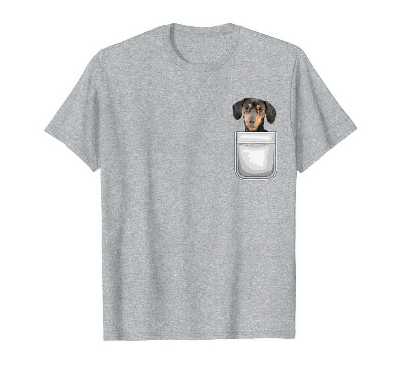 Dachshund Puppy Dog In Your Pocket T-Shirt New