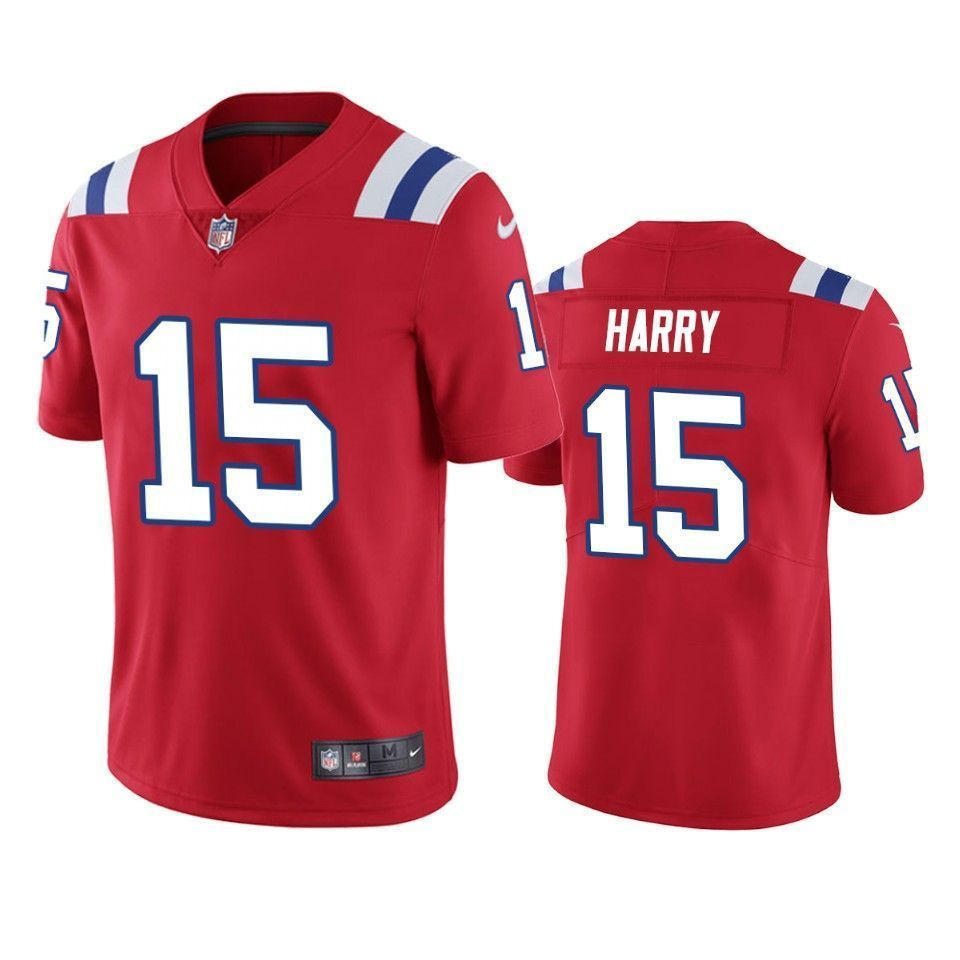 New England Patriots Nkeal Harry Red Vapor Limited 3D Jersey