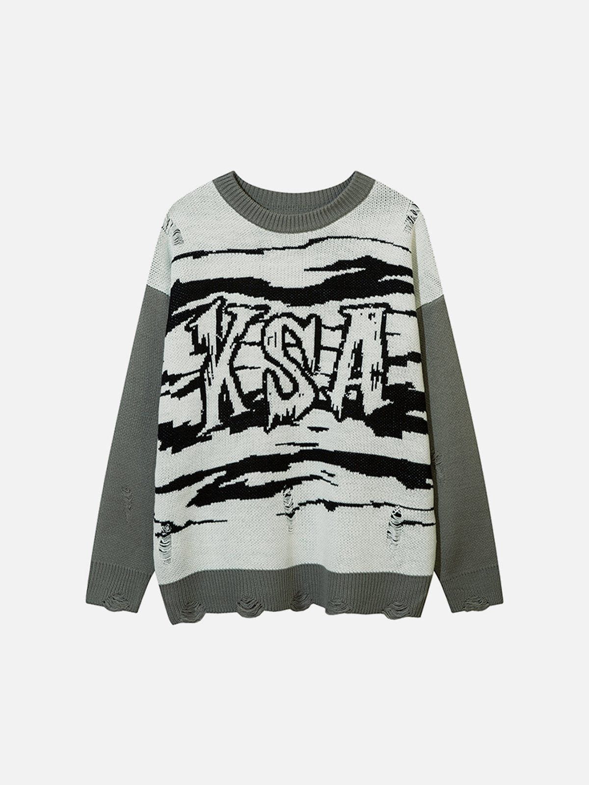 Talishko™ – “Ksa” Zebra Striped Sweater