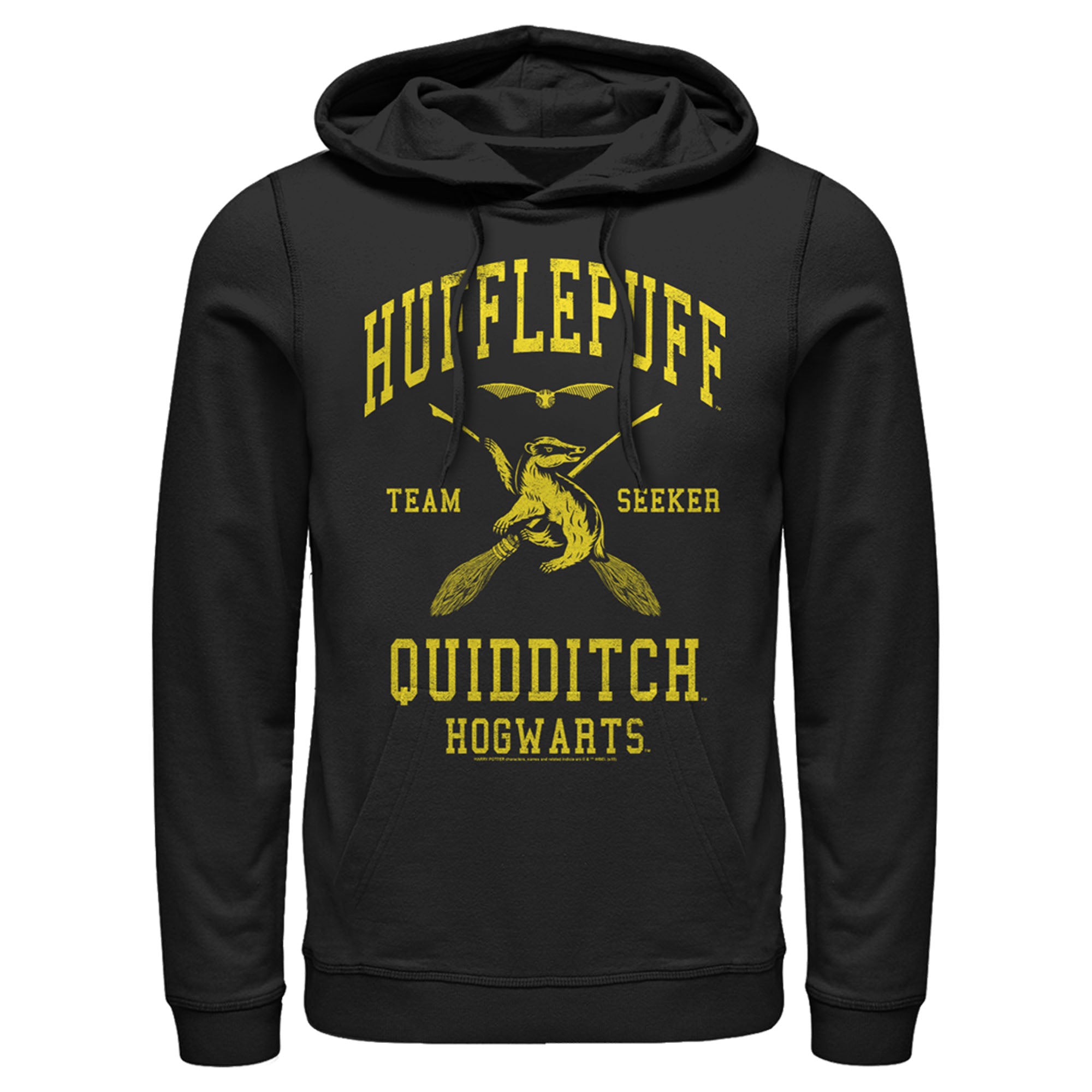 Men’S Harry Potter Hufflepuff Quidditch Seeker Pull Over Hoodie