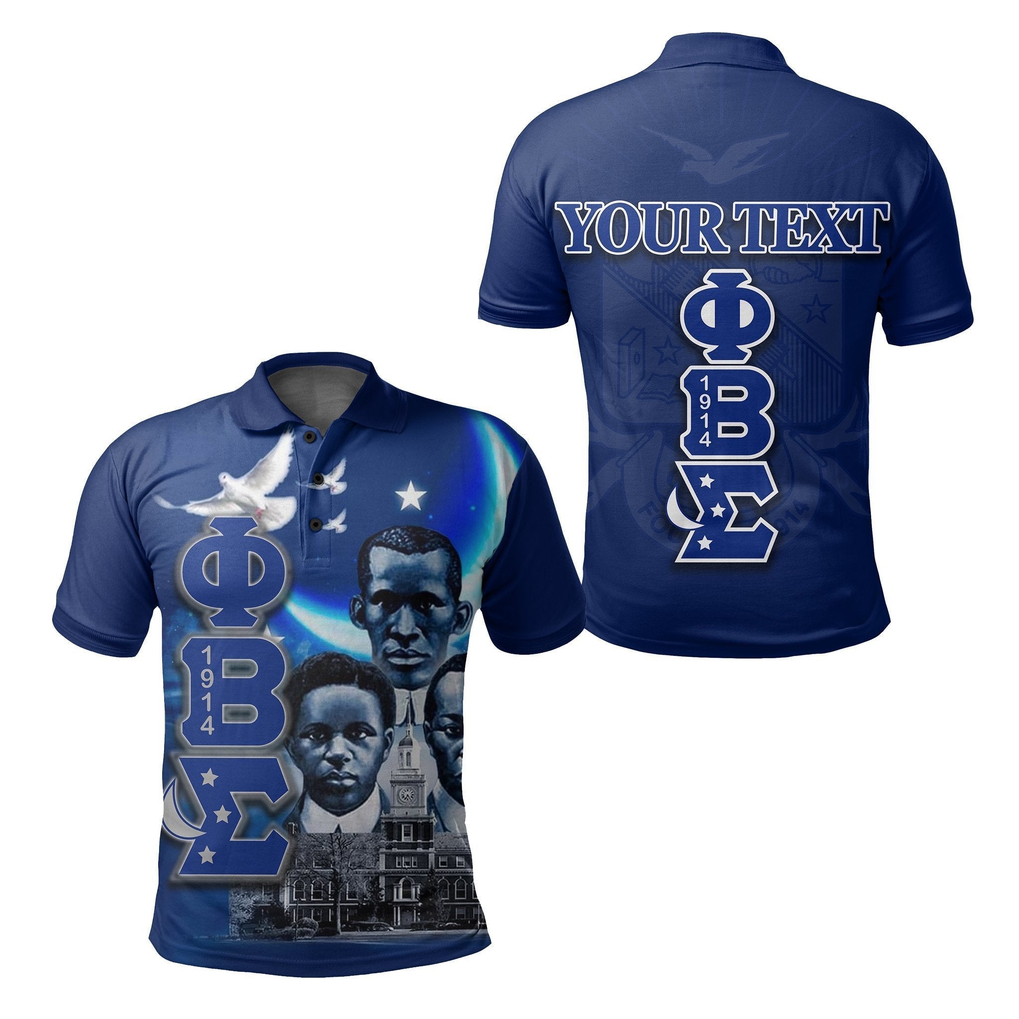 Fraternity Polo – Personalized Phi Beta Sigma Polo Shirt Founded 1914