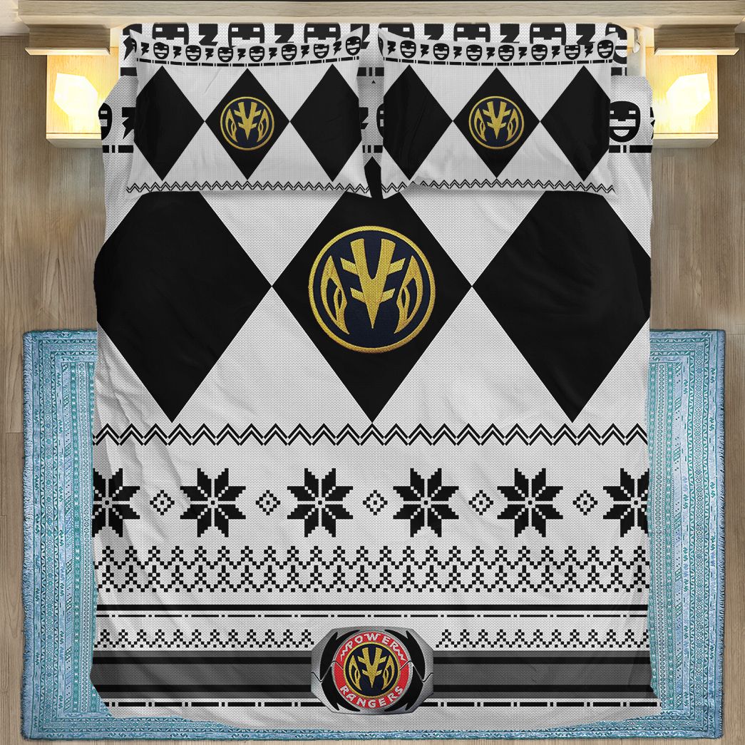 Casepring 3D White Power Ranger Custom Bedding Set