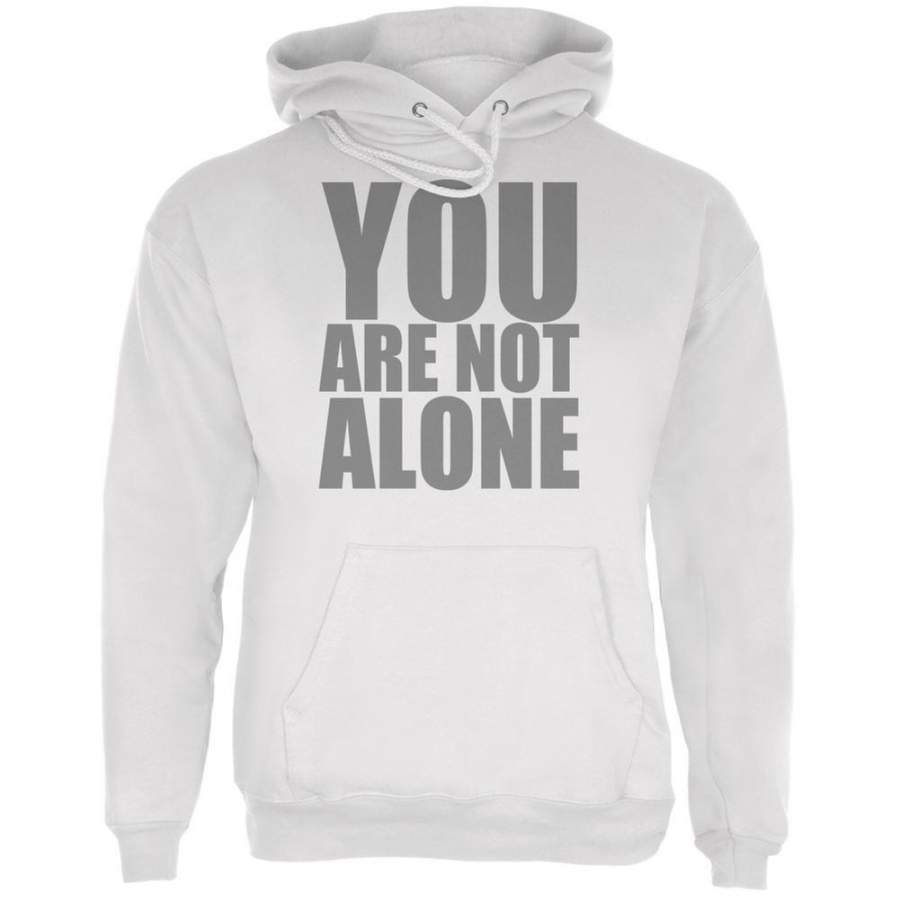 You Are Not Alone Caitlyn Jenner White Adult Hoodie