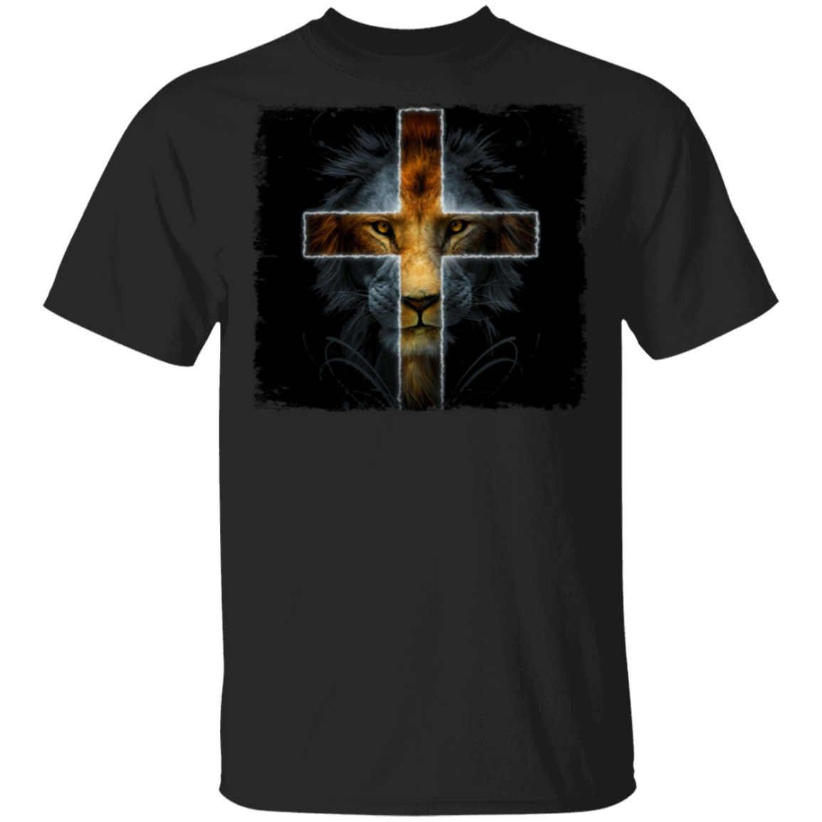 Lion Jesus Cross Shirt Lion Of Judah Christian T-Shirt For Men Women ...