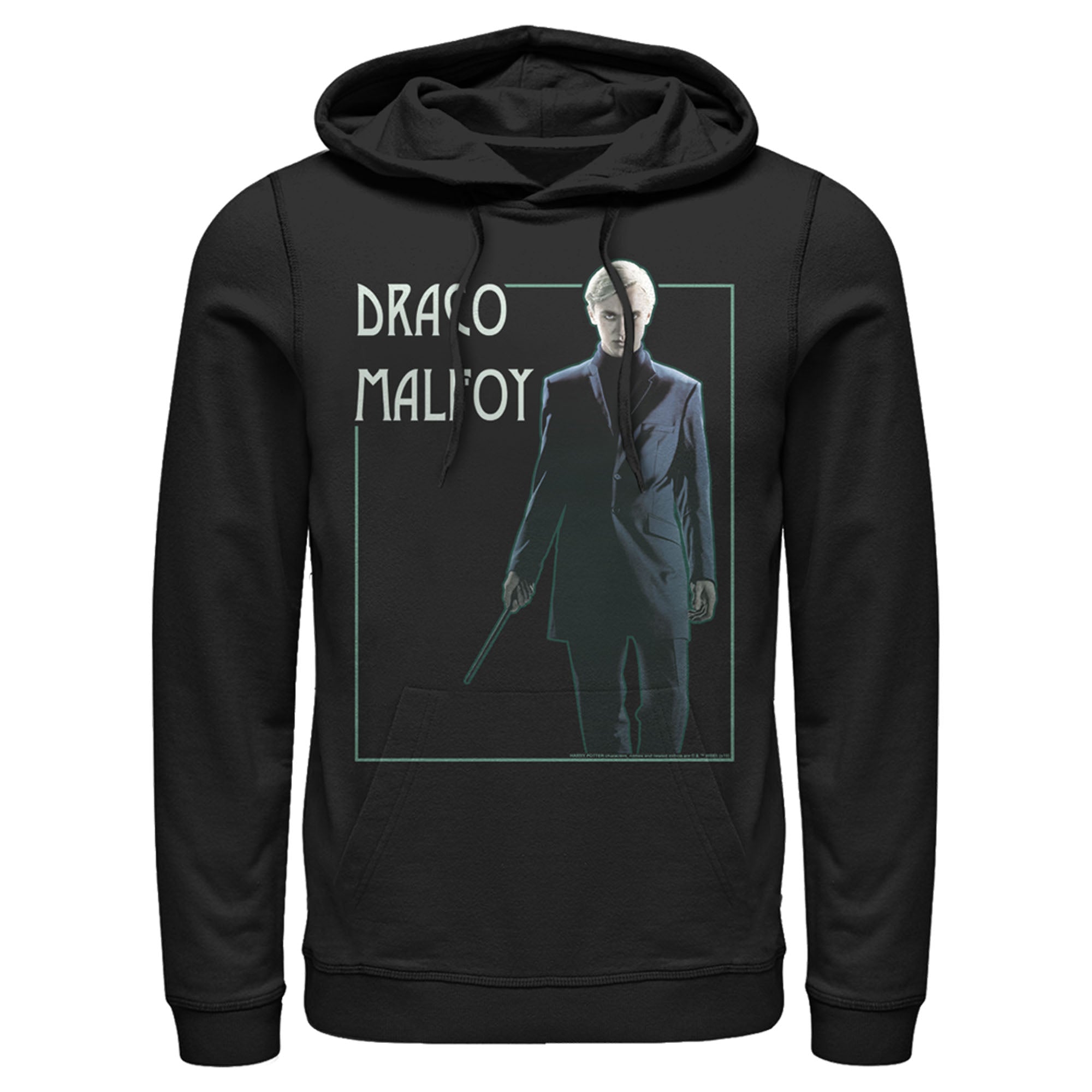 Men’S Harry Potter Draco Malfoy Simple Framed Portrait Pull Over Hoodie