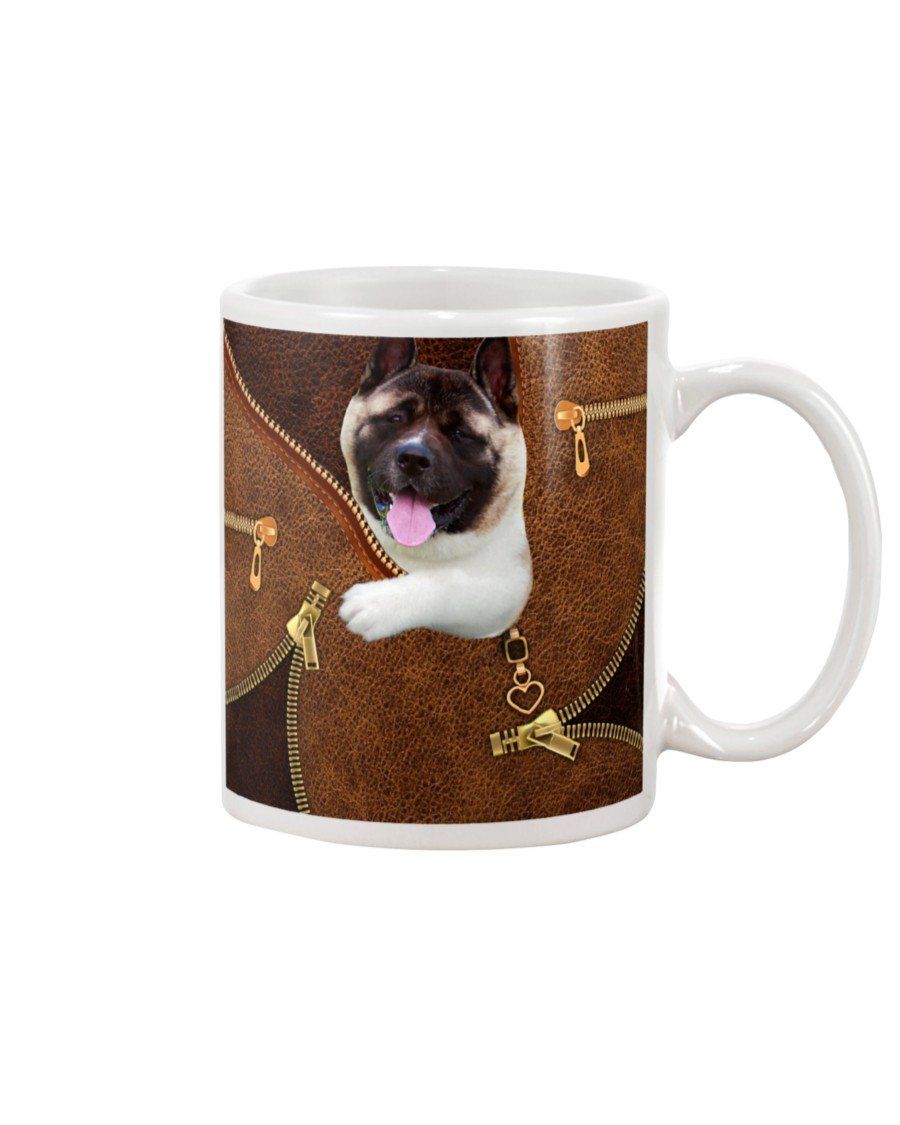 Puppy American Akita In Cool Tote Bag Gift For Dog Lovers Mug