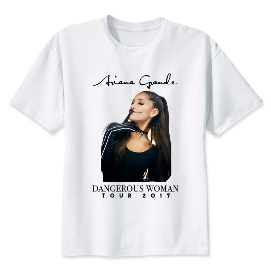 Ariana Grande Dangerous Woman T-Shirts Men Personalized Custom Tee Summer Short Sleeve Fitness T shirt