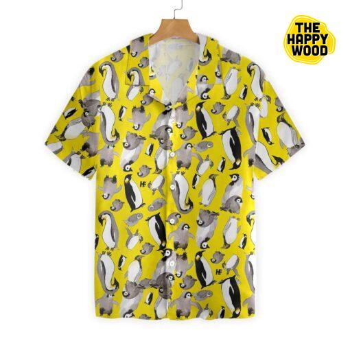 Penguin Family Hawaiian Shirt