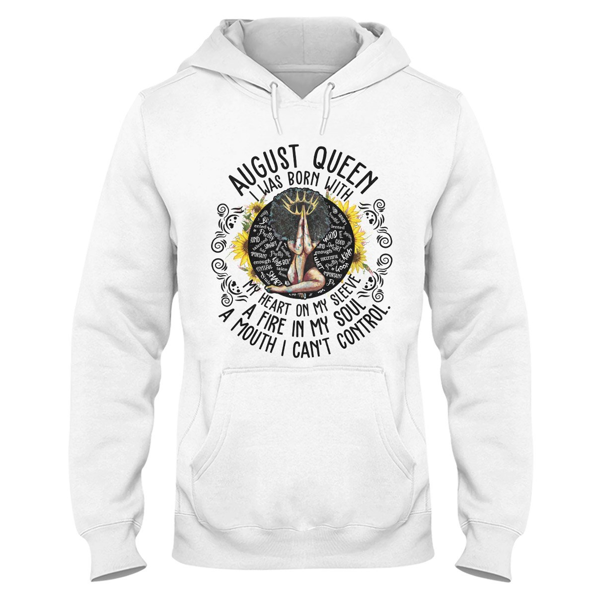 August Black Queen My Heart On My Sleeve Ez07 2909 Hoodie