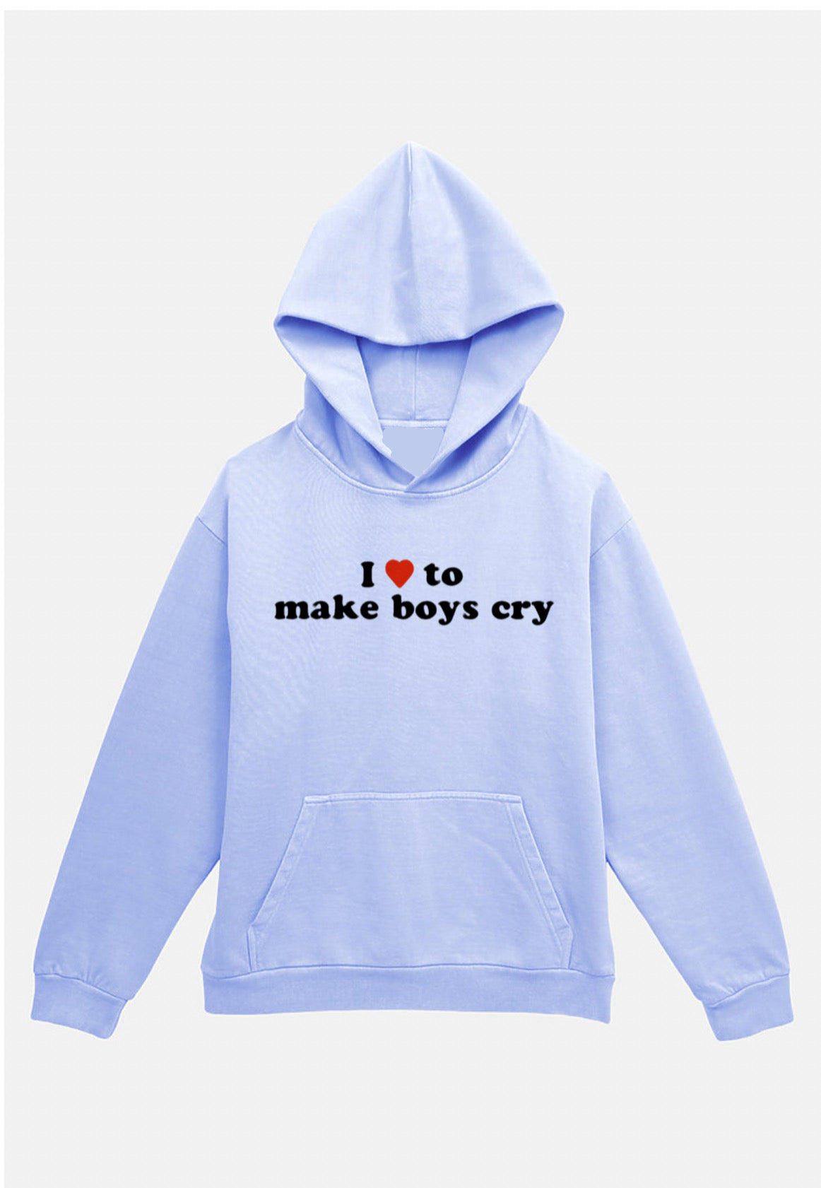 I Love To Make Boys Cry Hoodie – Blue