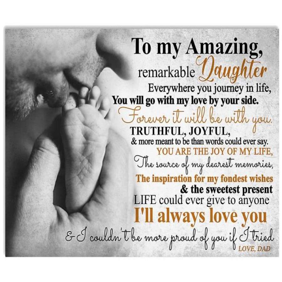 DAD TO MY AMAZING DAUGHTER Horizontal Poster