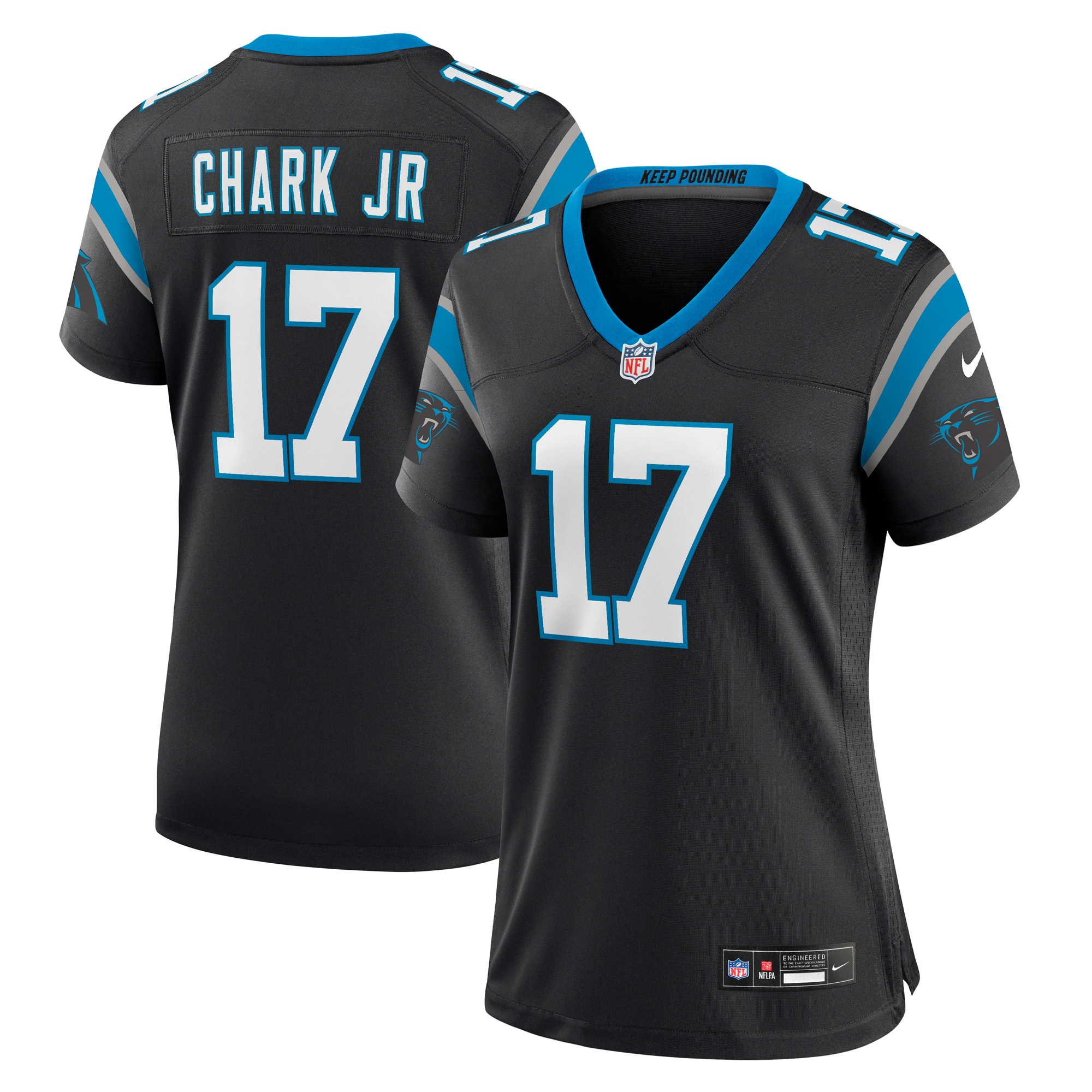 Women’s Carolina Panthers DJ Chark Jr. Black Game Jersey