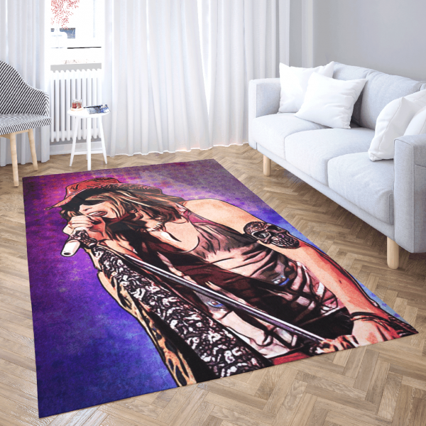 Aerosmith Music Art Home Decor Rectangle Area Rug