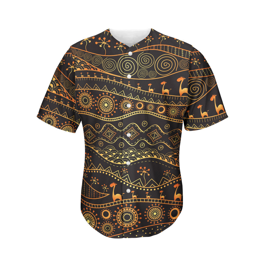 Tribal Ethnic African Pattern Print Men’S Baseball Jersey 3D Print