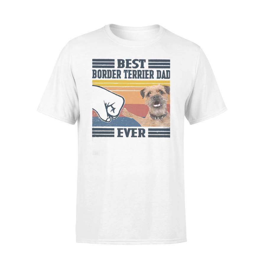 Father’s Day Best Border Terrier Dad Ever Vintage T-shirt