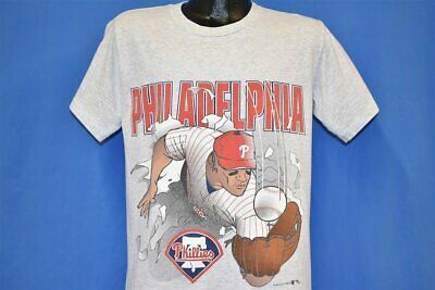 90s Philadelphia Phillies Catching Baseball T-shirt Unisex Tee Vintage S-3 9322