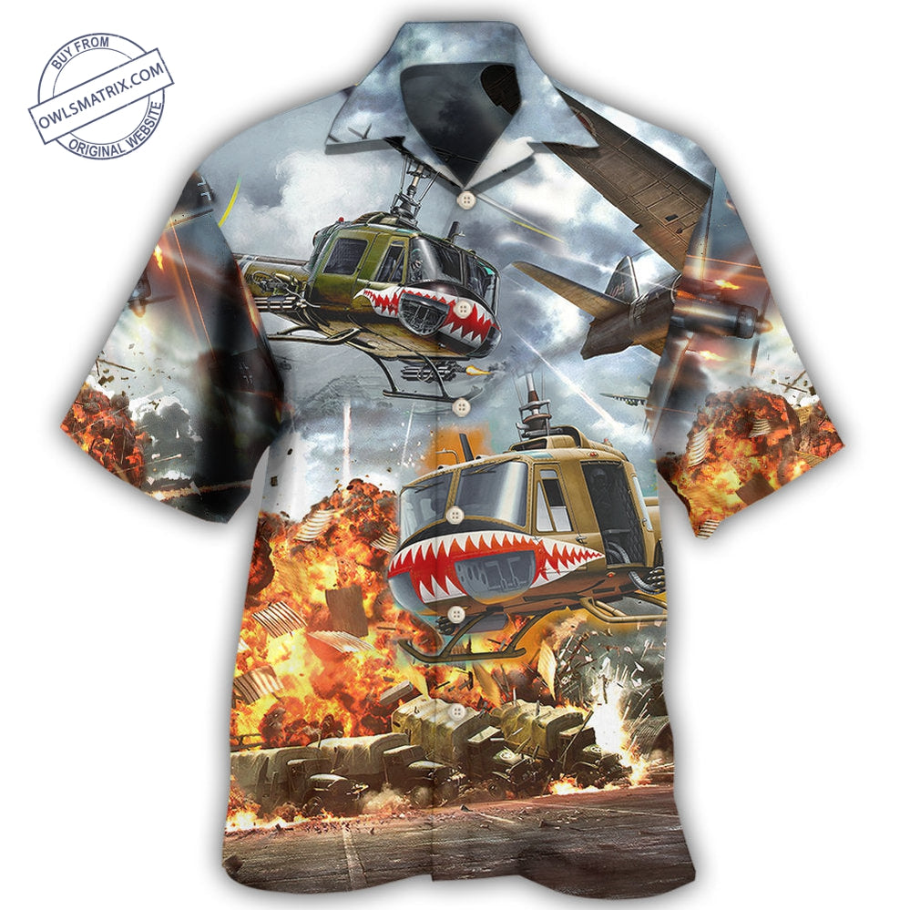 Combat Aircraft Fly Sky Military Planes Hawaii Shirt Ha58435