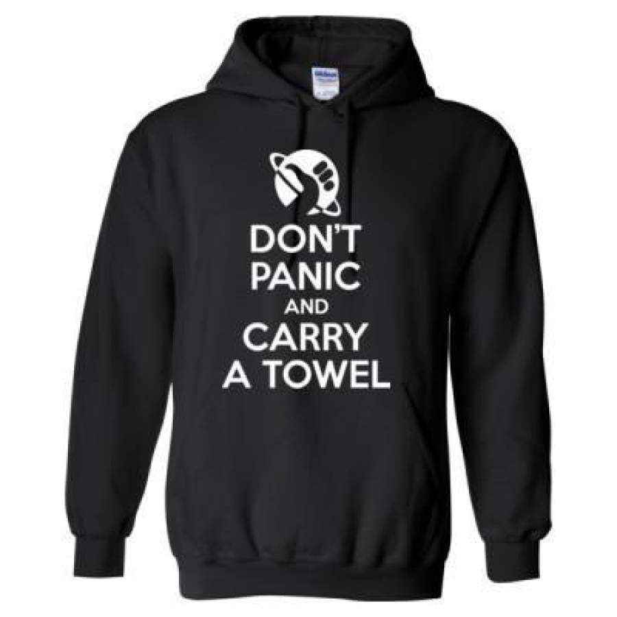 AGR Don’t Panic And Carry A Towel – Heavy Blend™ Hooded Sweatshirt