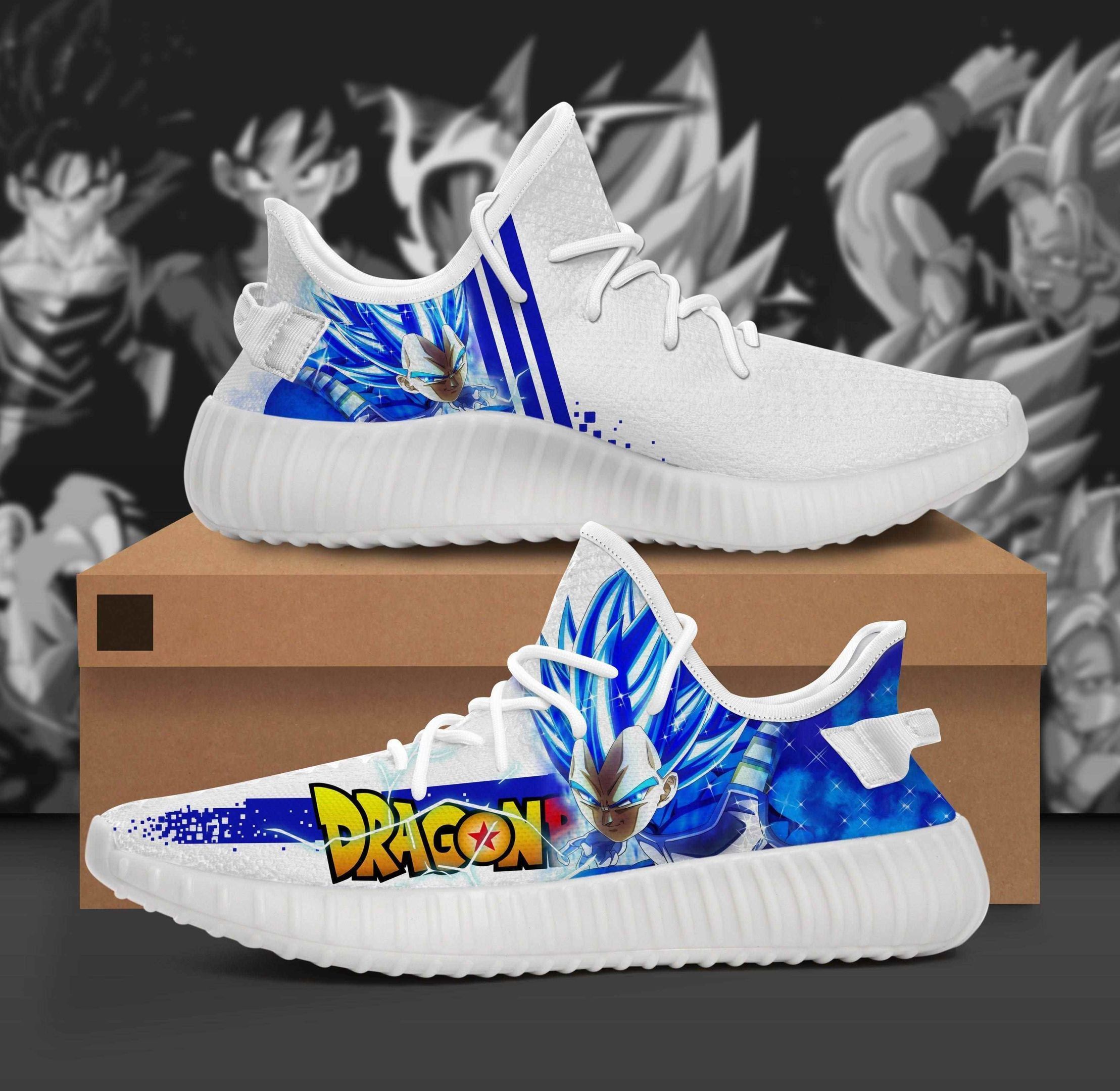 Super Vegeta Dragon Ball Yeezy Boost Shoes Sport Sneakers – Yeezy Shoes