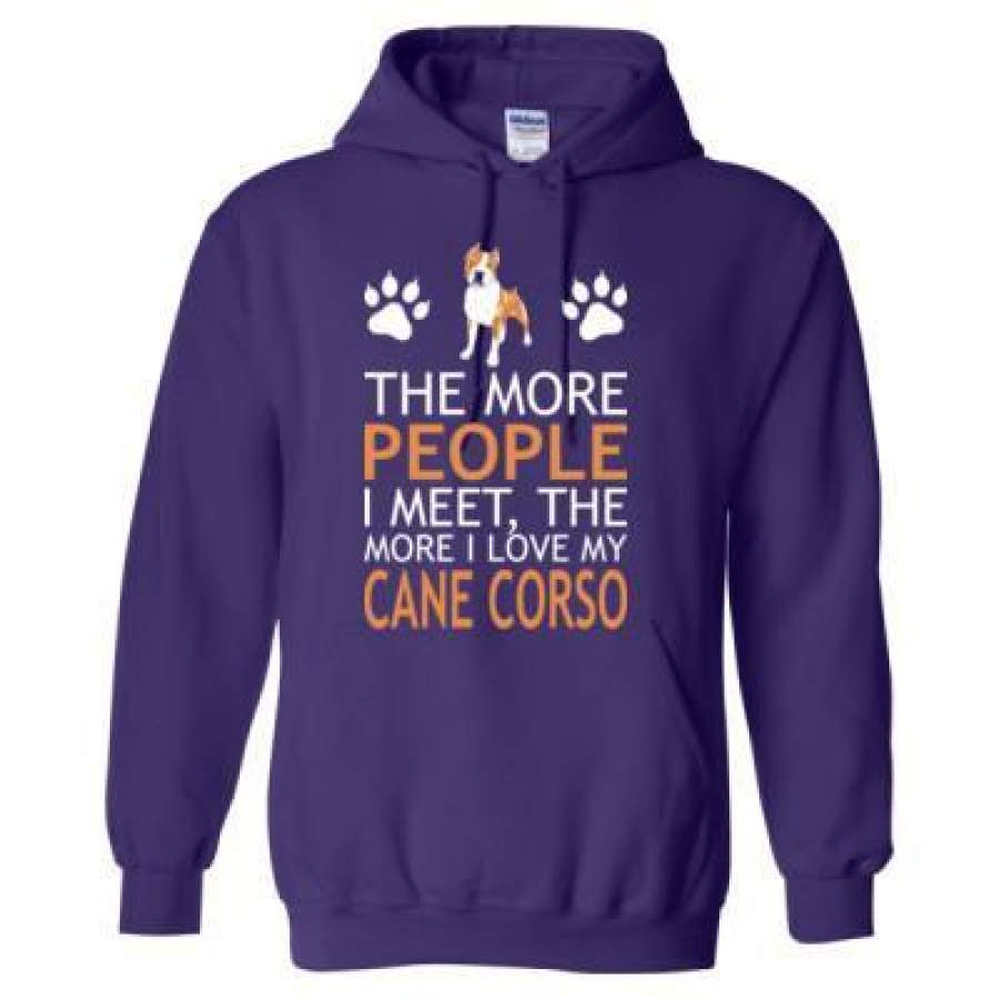 AGR The More People I Meet The More I Love My Cane Corso – Heavy Blend™ Hooded Sweatshirt