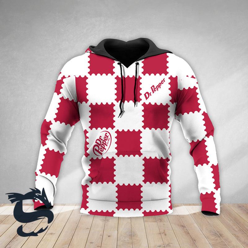 Gorgeous Gingham Dr Pepper Hoodie & Zip Hoodie