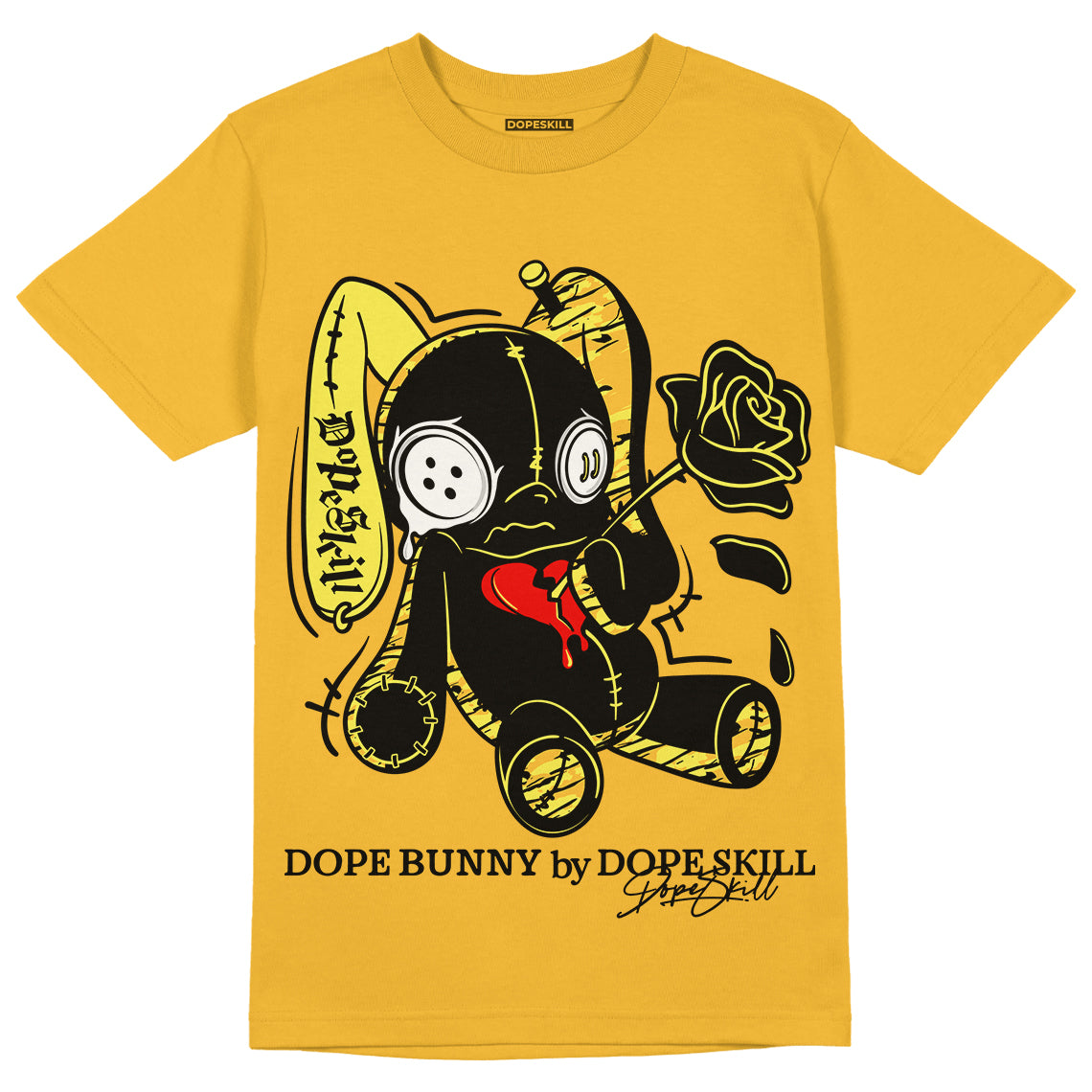 Jordan 8 Womens “Taxi” Dopeskill Opti Yellow T-Shirt Dope Bunny Graphic