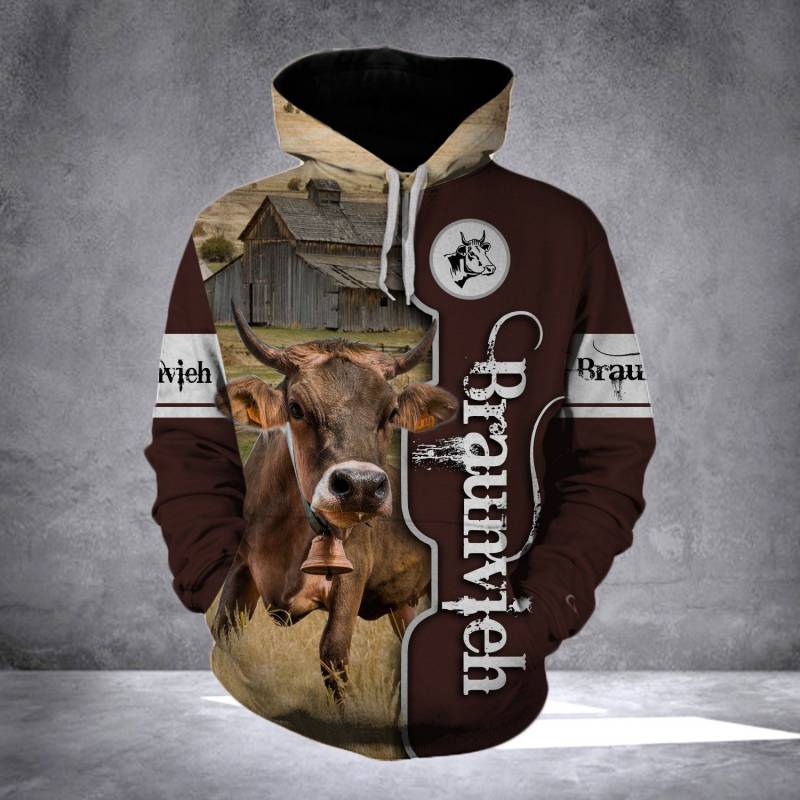 Animal Cale Braunvieh V3 Hoodie