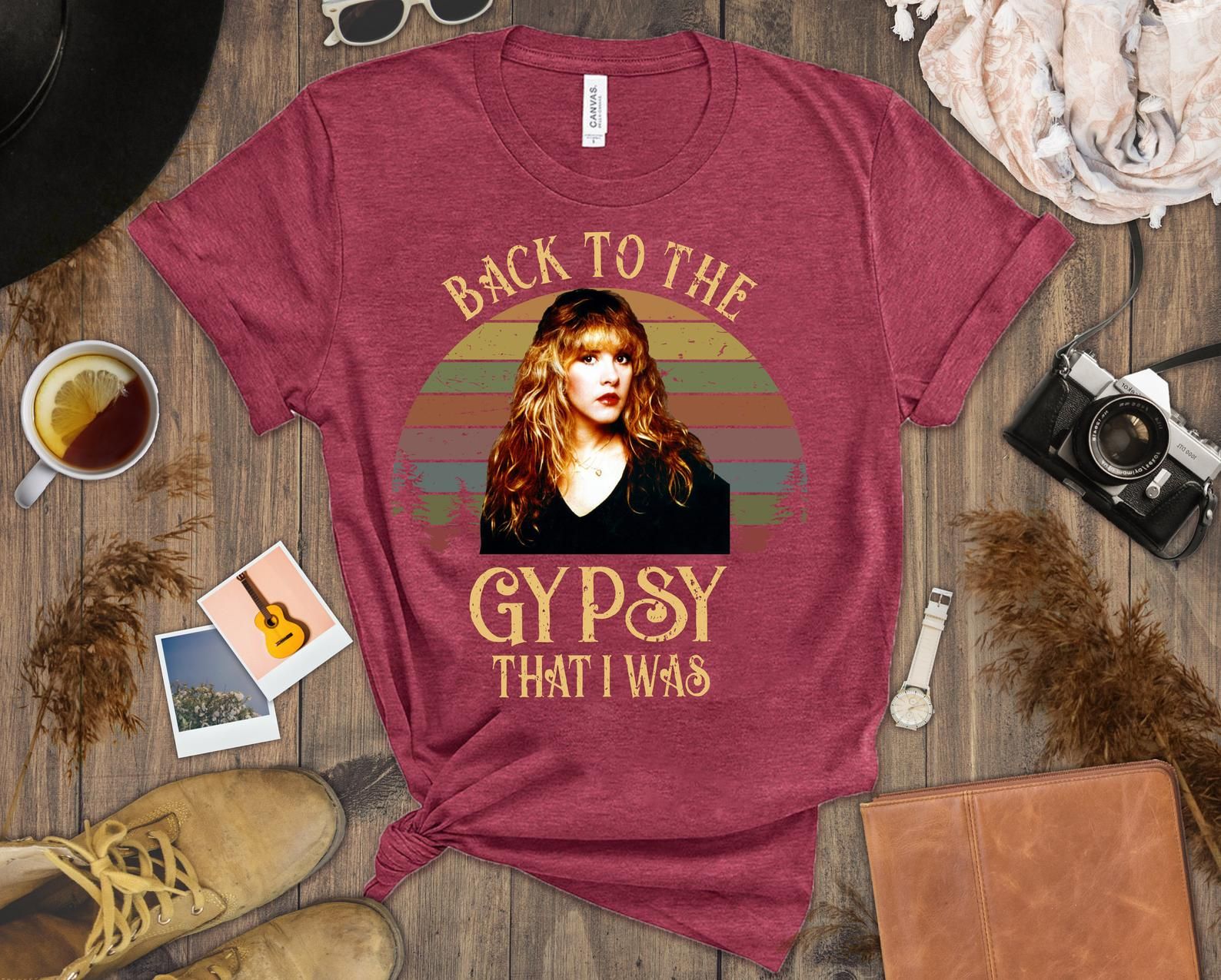 Back To The Gypsy I Was Tee – Stevie Nicks Fleetwood Mac Inspired Rock Spring Gift For Her