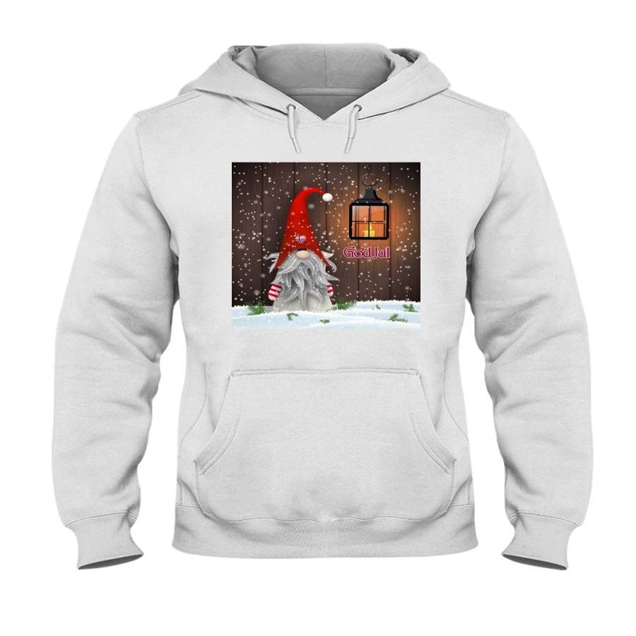 God Jul Cute Nisse Christmas Gift Hoodie