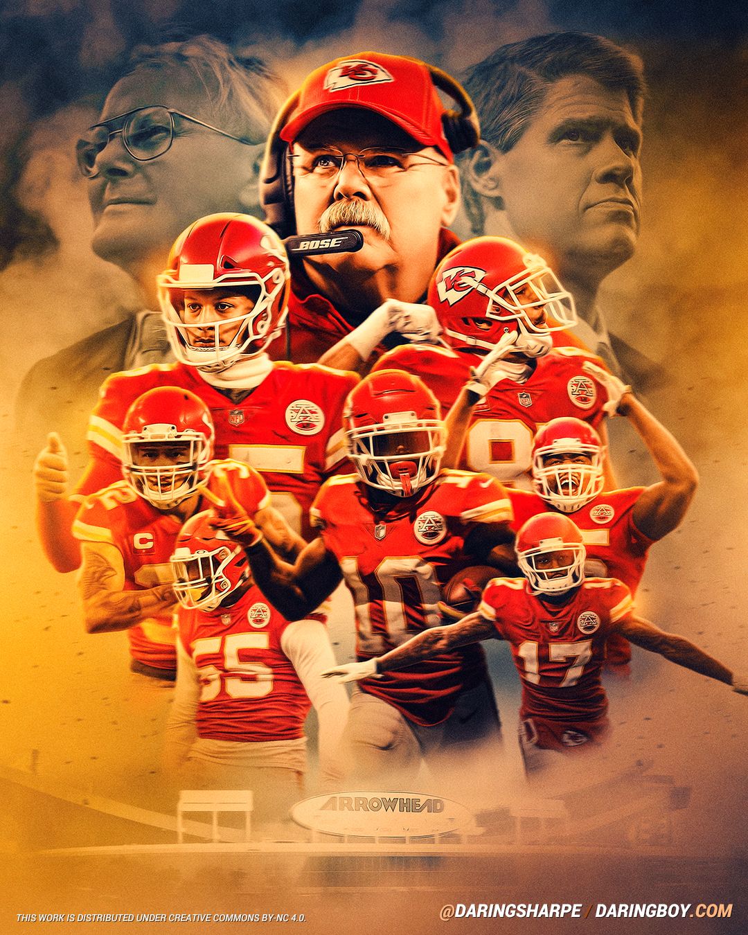 Kansas City Chiefs Andy Reid Mahomes #15 Kelce #87 Mathieu #32 Clark #55 Jones #95 Hardman Jr #17 Hill #10 Lamar Hunt Clark Hunt Poster For Fans poster canvas