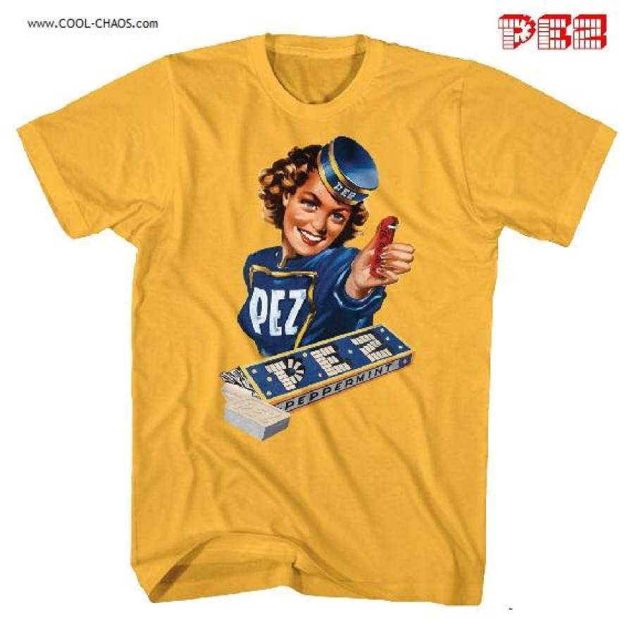 PEZ T-Shirt / Retro Candy Peppermint Pez Candy Pin-up Girl Tee