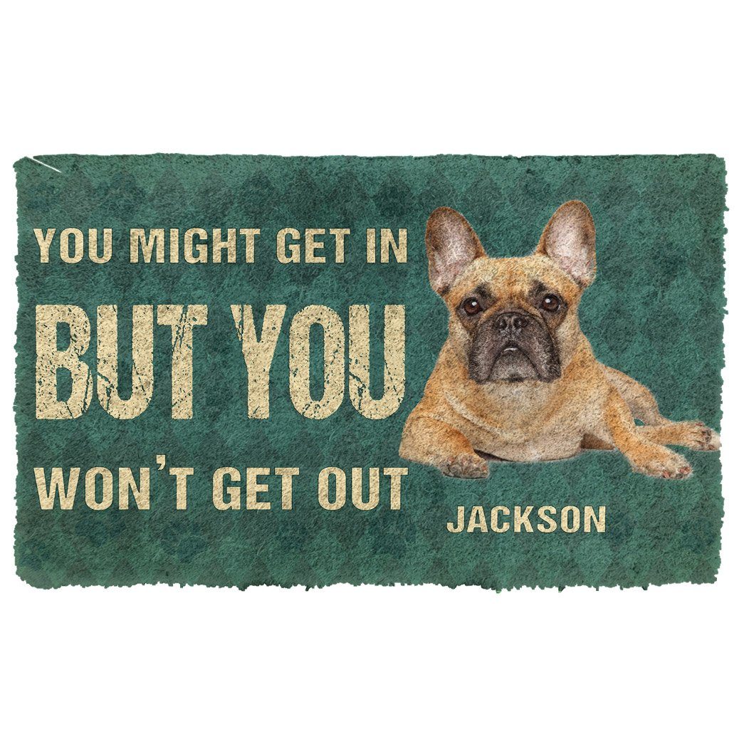 Gearhumans  Gearhuman 3D Keep Door Closed French Bulldogs Dog Custom Gender Doormat