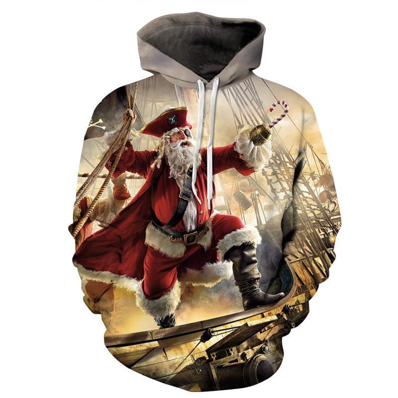 Santa Claus Christmas Hoodies Unisex Sweatshirts – Chingontees