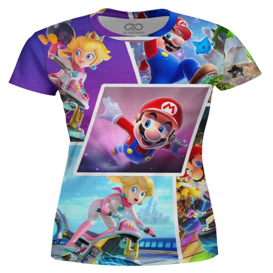 Super Mario Collage Women’s T-shirt