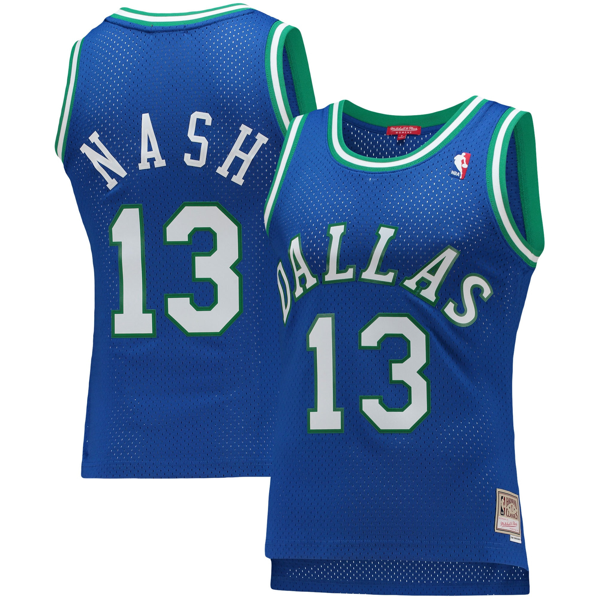 Steve Nash Dallas Mavericks Mitchell & Ness Womens 1998-99 Hardwood Classics Swingman Jersey – Blue NBA