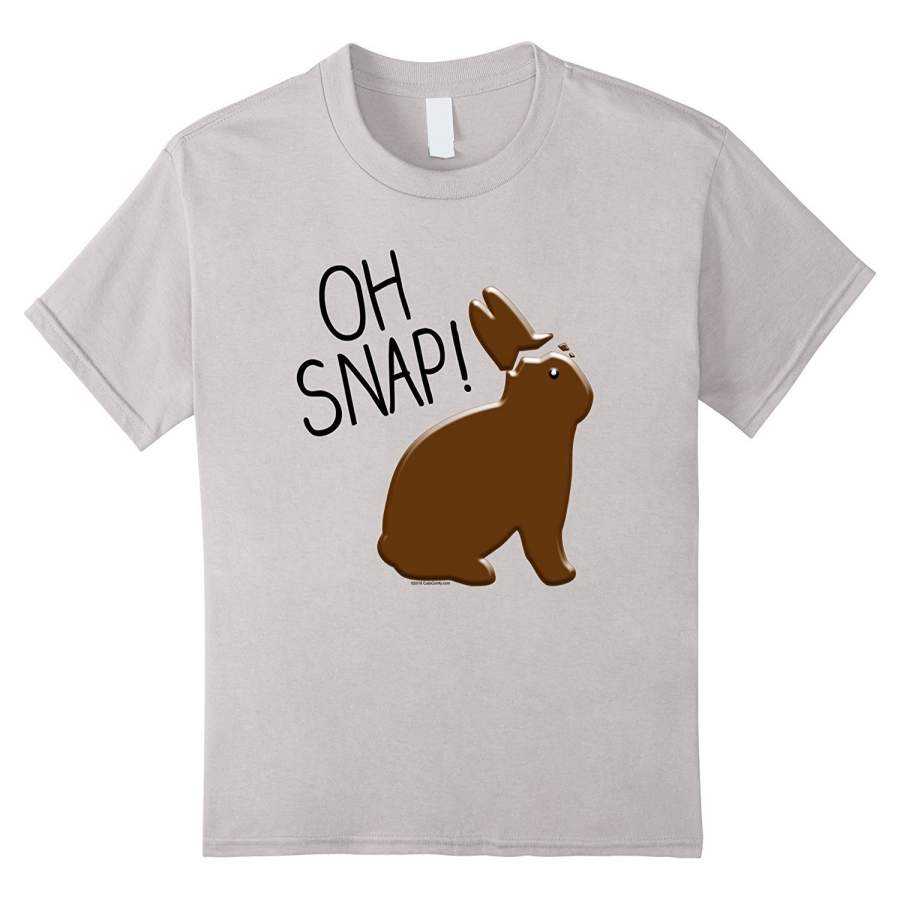 DTACover your body with amazing DTA Oh Snap Funny Chocolate Bunny Easter T-Shirt for Boys Mens