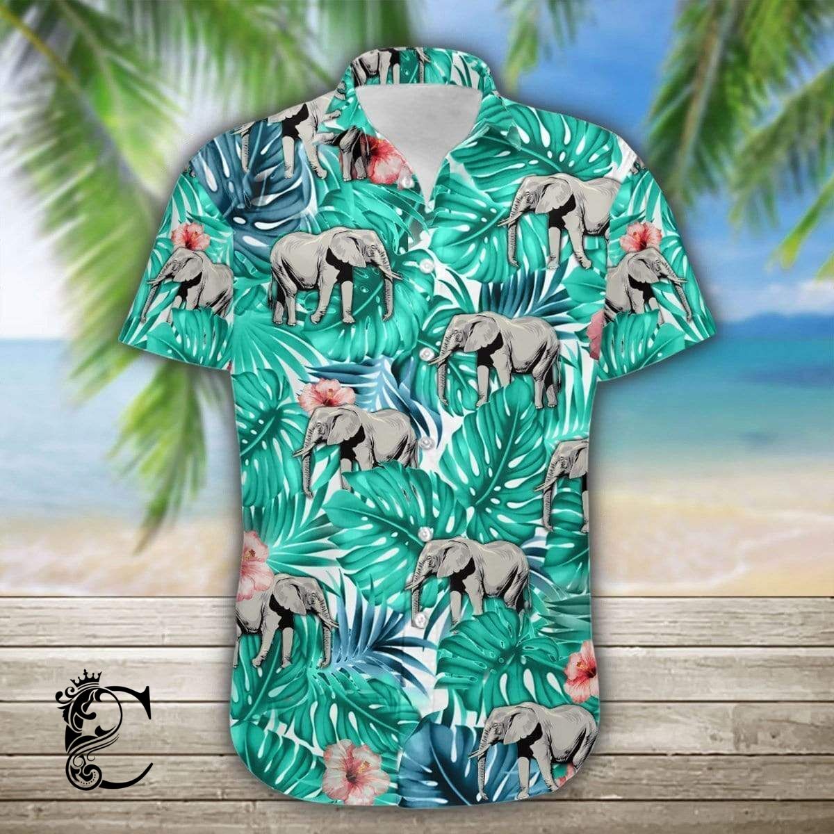 Elephant Tropical Full Printing Hawaiian Shirts