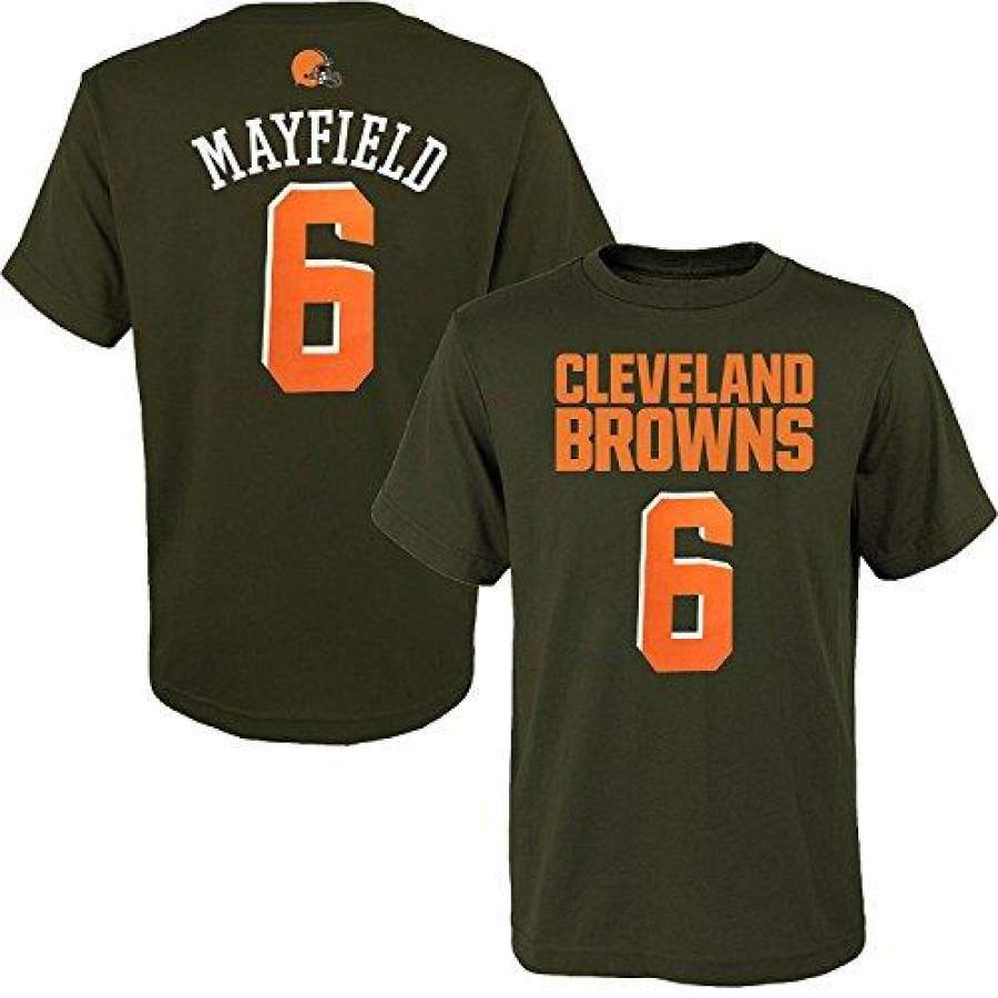 Baker Mayfield Cleveland Browns #6 Brown Youth Name & Number T-Shirt