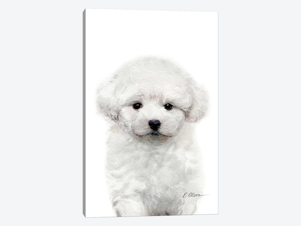 Bichon Frise Puppy Canvas Poster 8″x12″ 12×18″ 18″x26″ 24″x36″ 30″x45″